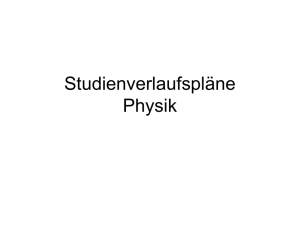 In der Studienkommission beschlossene Rahmenpl&auml;ne
