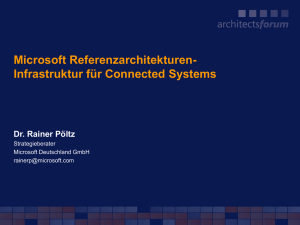 Windows Server System Referenz Architektur