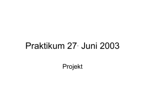 Praktikum 27th Juni 2003