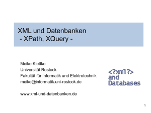 XPath, XQuery - XML und Datenbanken