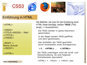 HTML - Sporenberg