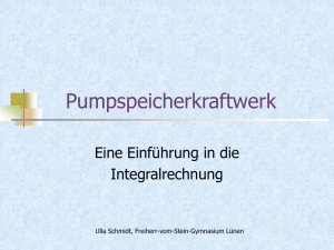Pumpspeicherkraftwerk - Schulentwicklung NRW