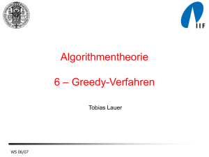 Microsoft PowerPoint Presentation: 06_Greedy_Verfahren