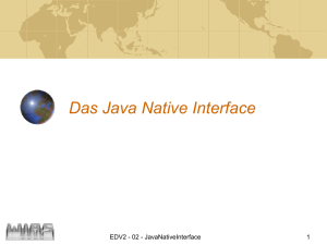 Das Java Native Interface