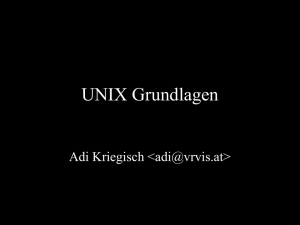 UNIX Grundlagen
