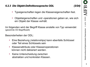 6.2.3 Die Objekt-Definitionssprache ODL