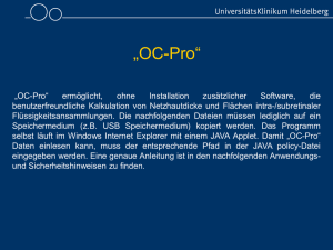 Anleitung OC-pro