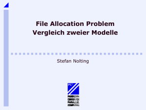 File Allocation Problem- Vergleich von zwei Methoden unter