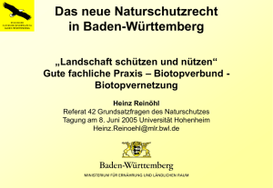 Das neue Naturschutzrecht in Baden