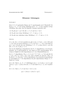 Klausur: Lösungen