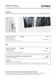 ARTPRINT (S) ArtPrint / Format 300 x 600 mm / Rahmen (schwarz
