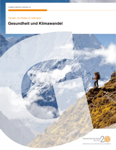 Broschüre Gesundheit und Klimawandel