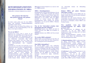 MRSA Merkblatt foliert