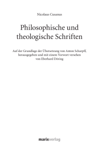 Philosophische und theologische Schriften