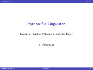 Python für Linguisten