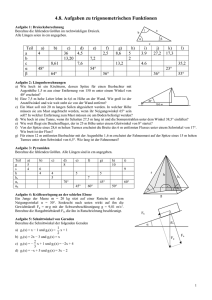 Aufgaben zu trigonometrischen Funktionen - Poenitz-net