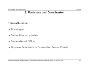 3. Persistenz und Datenbanken - www2.inf.h