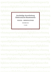 Anständige Ausarbeitung Elektronische Bauelemente