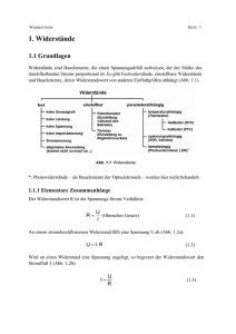 1. Widerstände