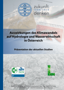 Auswirkungen des Klimawandels auf Hydrologie und