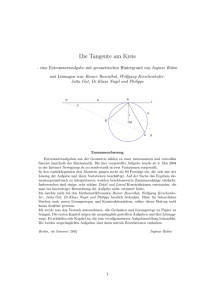 Die Tangente am Kreis