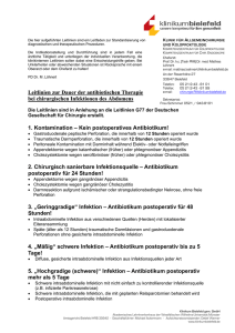 Post-Op Antibiose - Klinikum Bielefeld