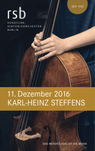 Das Programmheft zum Nachlesen