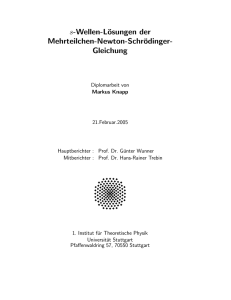 s-Wellen-Lösungen der Mehrteilchen-Newton-Schrödinger