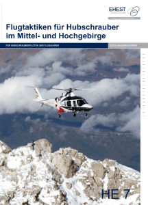 Flugtaktiken für Hubschrauber im Mittel- und Hochgebirge