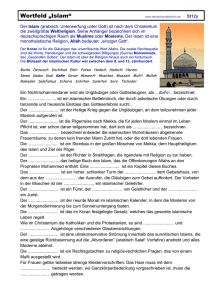 Wortfeld „Islam“ - Deutsch und Deutlich