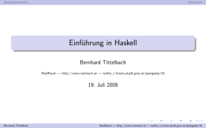 Einführung in Haskell
