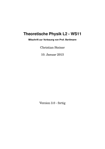 Theoretische Physik L2