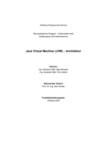 Java Virtual Machine (JVM) – Architektur