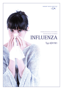 Influenza Typ A/H1N1: Broschüre der Informationsstelle des Bundes