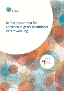 Reflexionsrahmen für Forschen in gesellschaftlicher Verantwortung