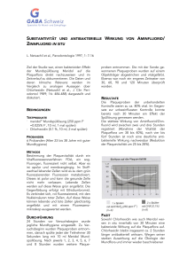 Substantivit&auml;t und antibakterielle Wirkung von Aminfluorid