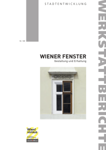 Wiener Fenster - Gestaltung und Erhaltung