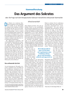 Das Argument des Sokrates