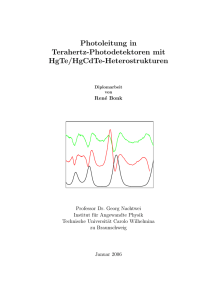 Photoleitung in Terahertz-Photodetektoren mit HgTe/HgCdTe