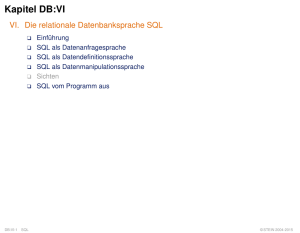 SQL als Datenanfragesprache