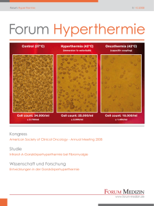 Forum Hyperthermie - Forum Medizin Verlag, Naturheilkunde