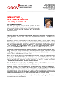 nakshatras &ndash; die 27 mondh&auml;user