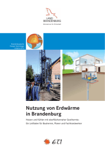 Nutzung von Erdwärme in Brandenburg - ETI