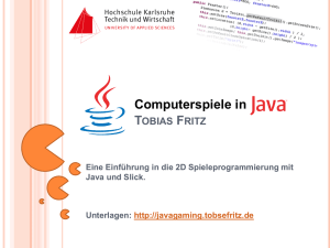 Spieleprogrammierung in Java Präsentation