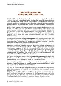 Die Chefdirigenten des Bruckner Orchesters Linz