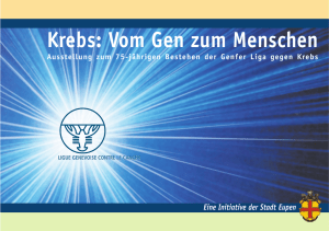 Krebs - vom Gen zum Menschen