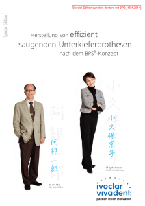 saugenden Unterkieferprothesen