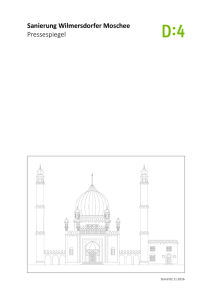 Sanierung Wilmersdorfer Moschee Pressespiegel
