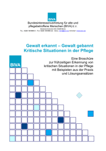 kritische Situationen in der Pflege