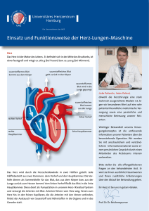 Einsatz und Funktionsweise der Herz-Lungen